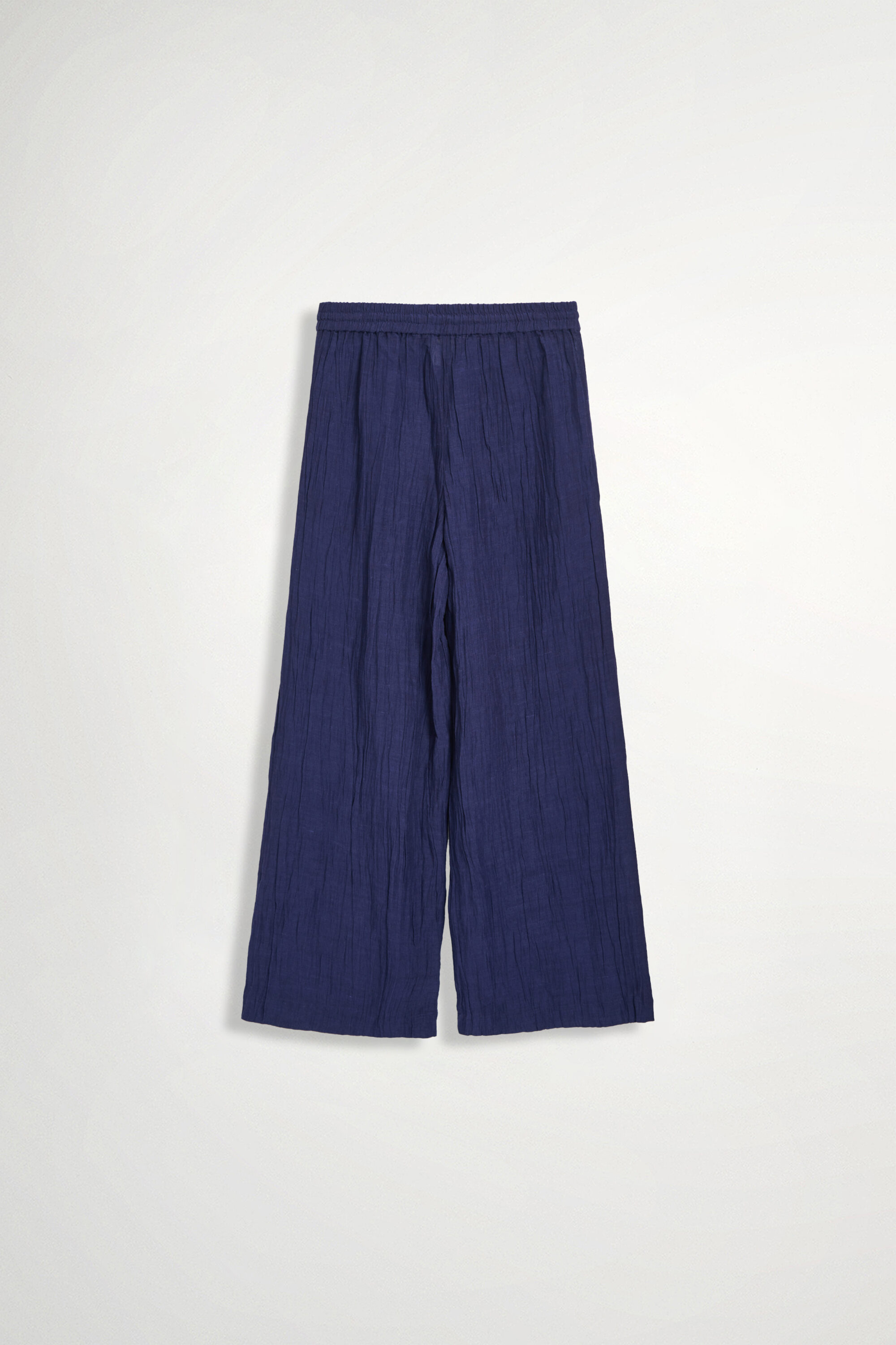 鬆弛感皺皺質感鬆緊長褲 1016 • Greyed Blues|全館商品|休閒 Casual|通勤 Workwear|❤️週週新品 | New|▶十月份◀ 25AW|下著 | Bottoms|長褲 • 寬褲