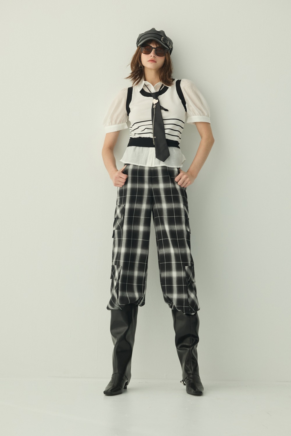 魅影低語背心剪接短袖上衣 0918 • Playful Elegance|❤️週週新品 | New|▶九月份◀ 25AW|上著 | Tops|無袖 • 短袖上衣|T-shirt