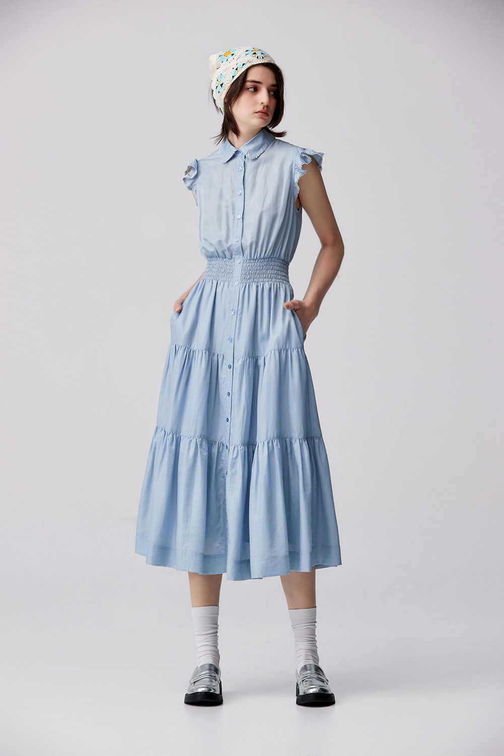 夢湖之境唯美蛋糕裙連身洋裝 ❤️週週新品 | New|▶三月份◀ 25SS|0327 • 金貴春色|洋裝 | Dresses|長洋裝