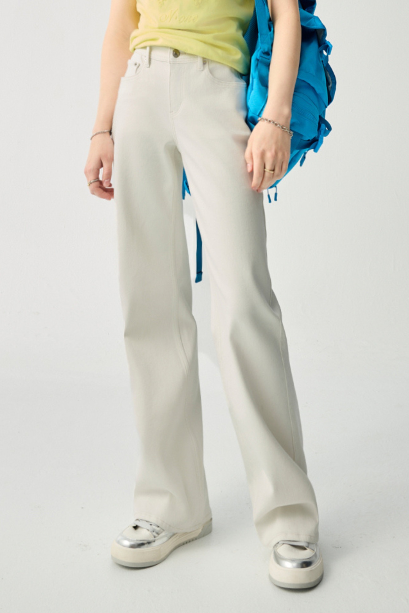 夏日清爽素面牛仔直筒褲 - 無瑕純白, 36 ❤️週週新品 | New|▶二月份◀ 26SS|0226 • City Lights|下著 | Bottoms|長褲 • 寬褲|牛仔丹寧