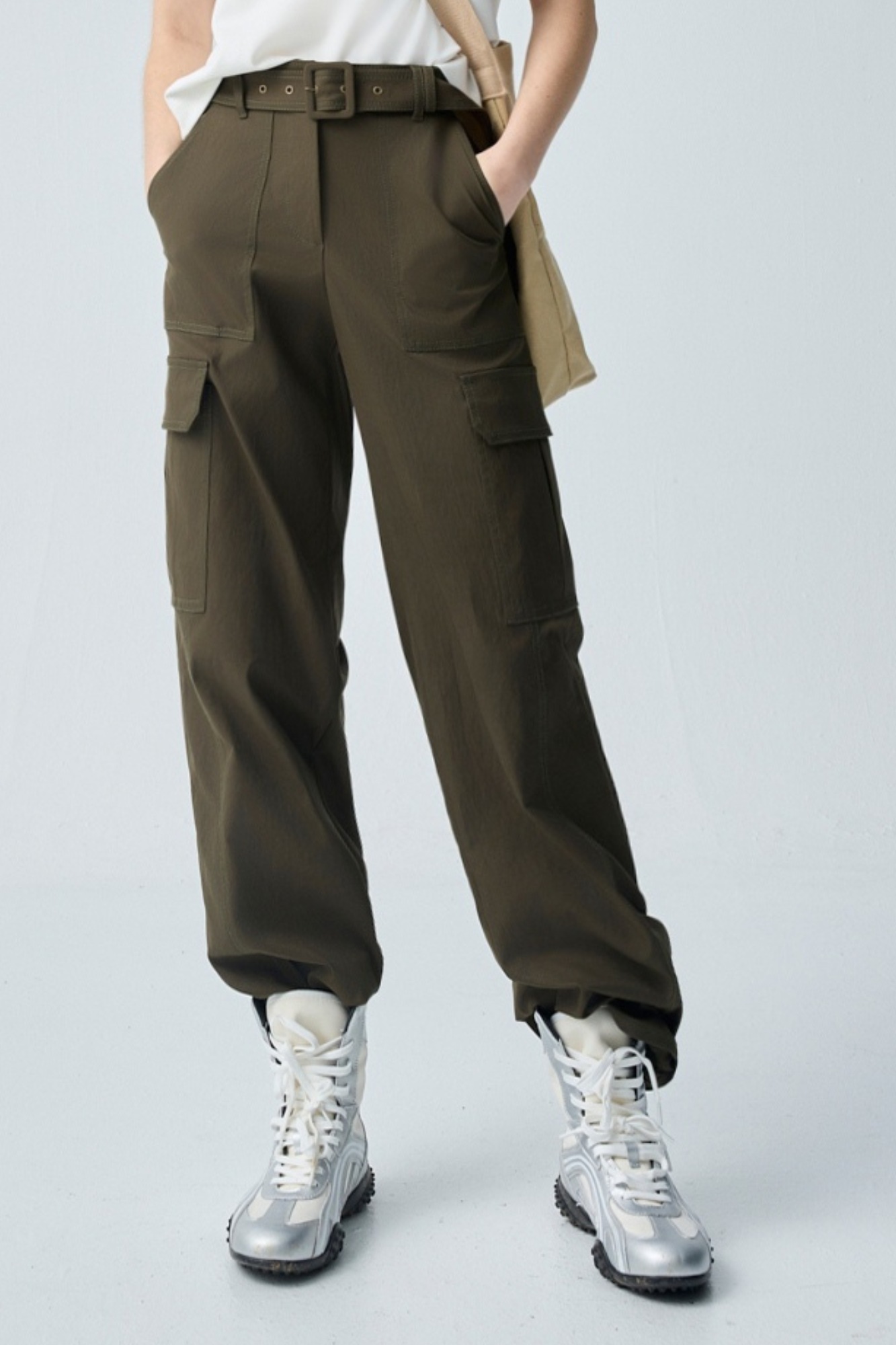 沉穩可調節工裝長褲 - 霧柔墨綠, 36 ▶三月份◀ 26SS|0305 • Urban Jungle|❤️週週新品 | New|下著 | Bottoms|長褲 • 寬褲