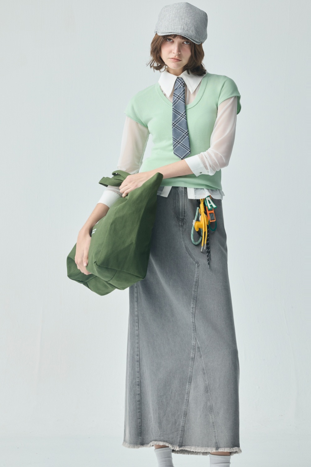 假日悠閒大U領針織上衣 ❤️週週新品 | New|▶三月份◀ 26SS|0326 • Sweet Moments|上著 | Tops|無袖 • 短袖上衣|針織 • 毛衣