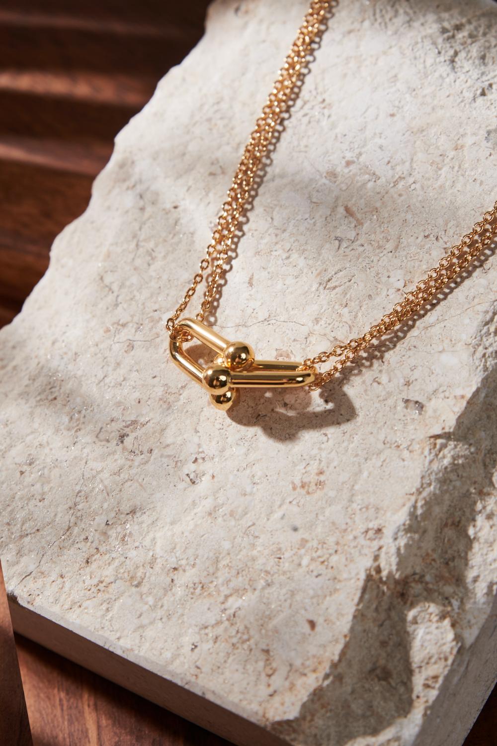 溫柔金邊交叉項鍊 飾品|❤️週週新品 | New|▶四月份◀ 26SS|0409 • Daisy Days|精品 | Accessories