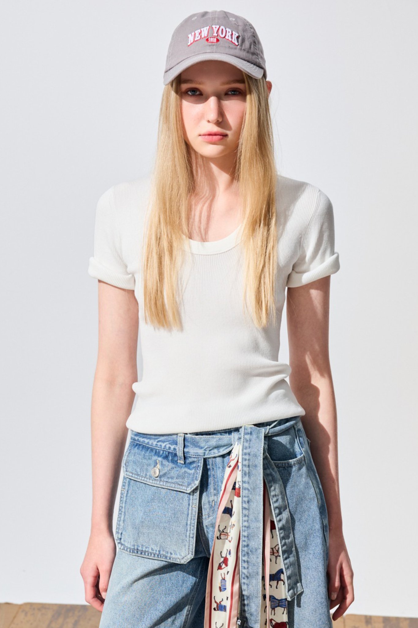 淺夏微風大U領短袖上衣 ❤️週週新品 | New|▶七月份◀ 26SS|0709 • Butter Blush|上著 | Tops|無袖 • 短袖上衣|T-shirt