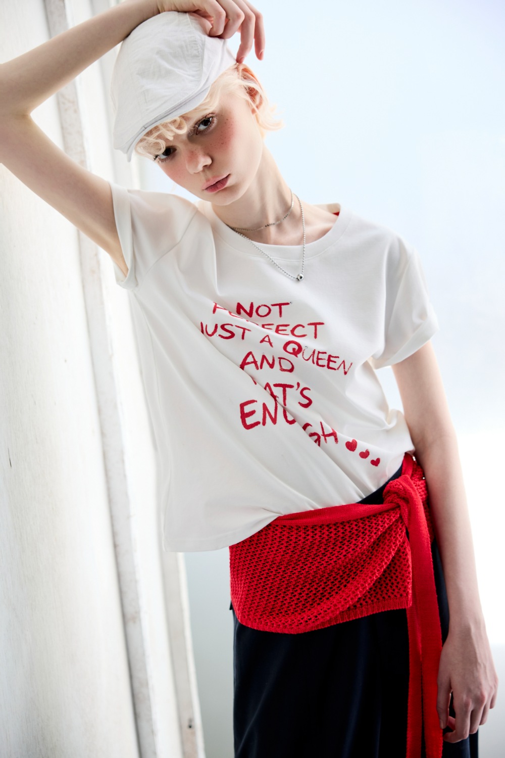 輕熟自在立體印花圓領上衣 ❤️週週新品 | New|▶九月份◀ 26AW|0910 • Soft Days|上著 | Tops|無袖 • 短袖上衣|T-shirt
