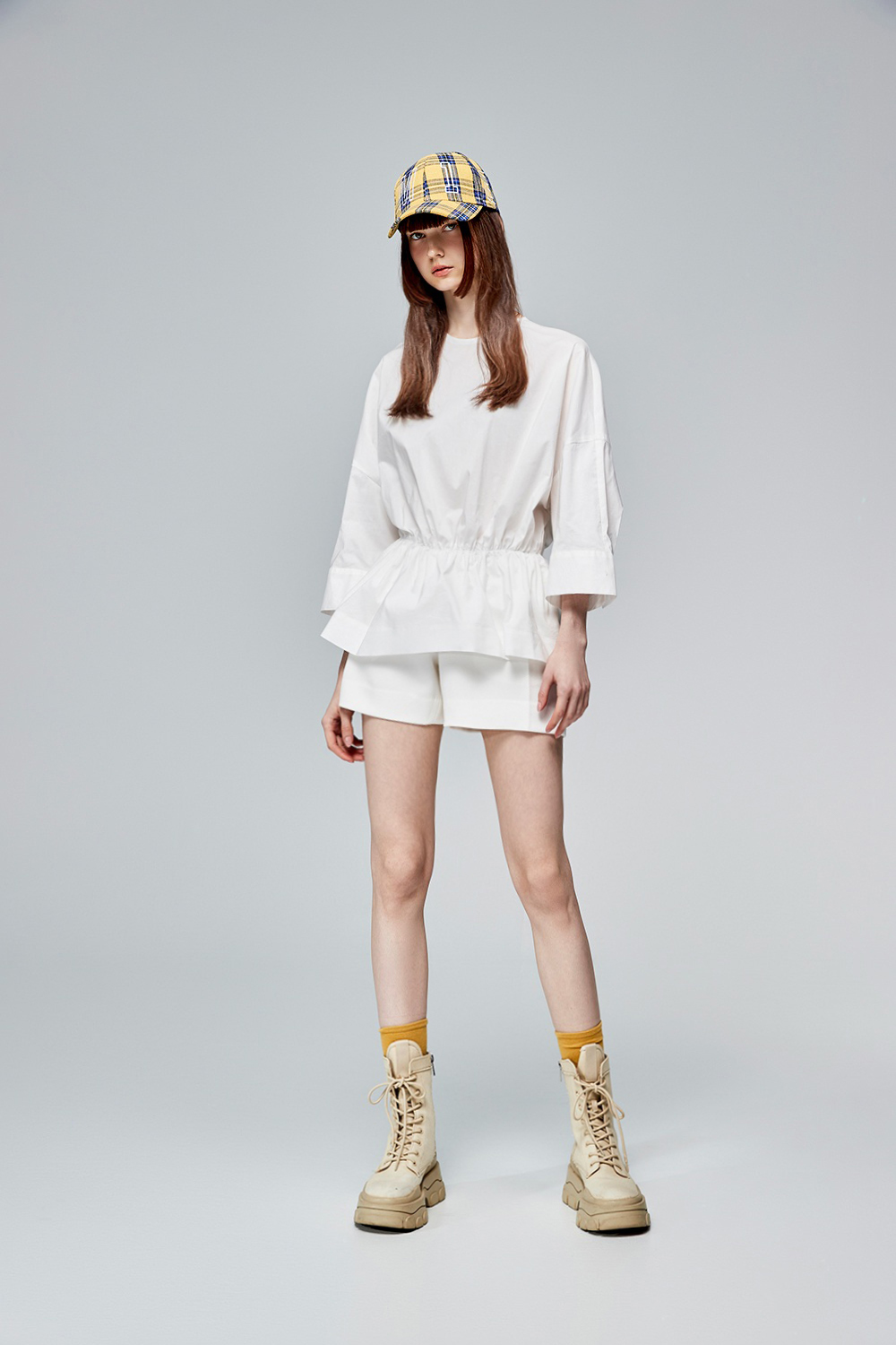 白月光氣質落肩抓皺上衣 春夏SALE，衣櫃大翻新！最低3折帶回家|➤ 上衣|全館商品|❤️週週新品 | New|上著 | Tops|五、七分袖 • 長袖上衣