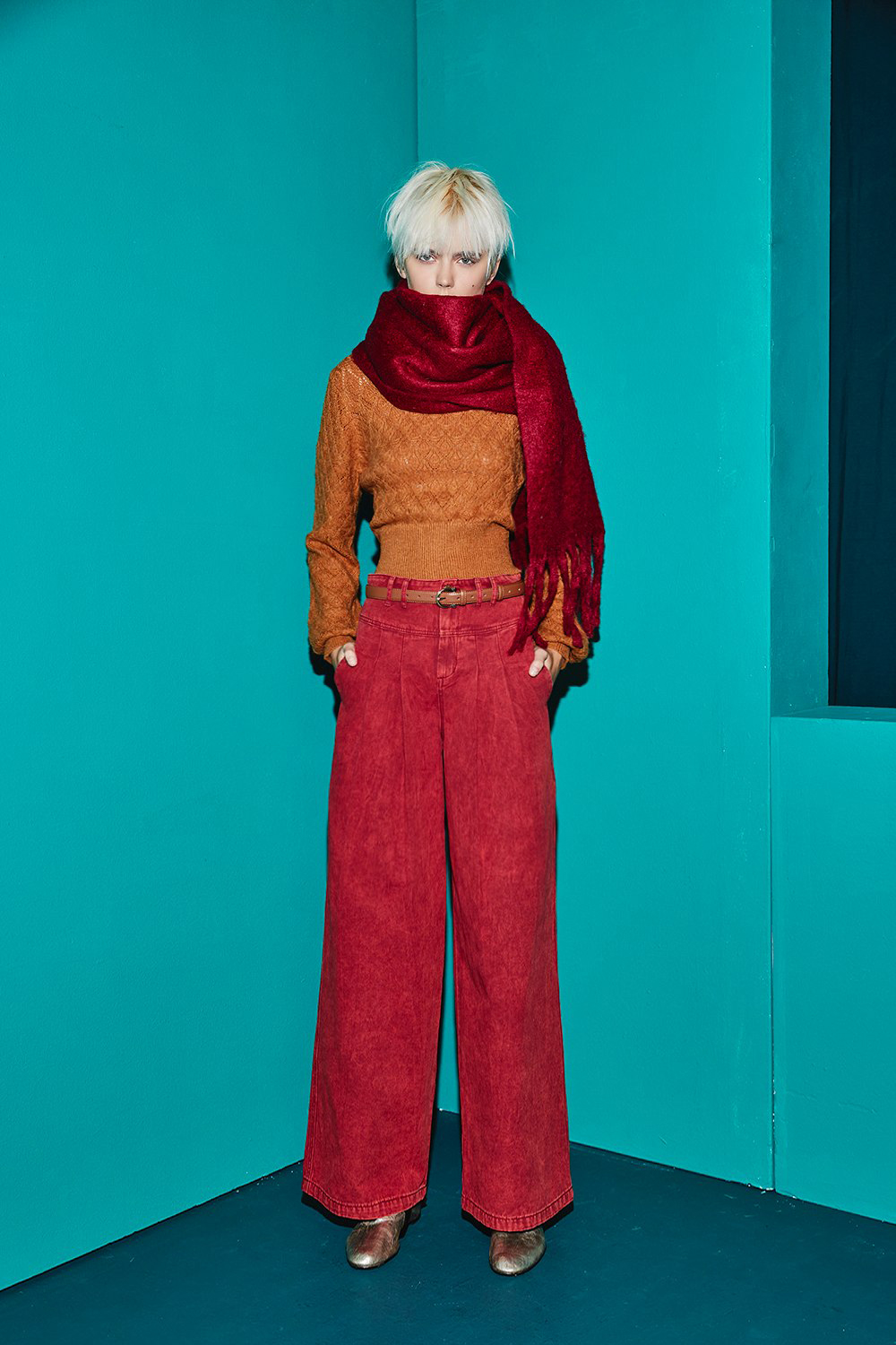 琥珀短版菱格收腰針織上衣 🔥年末限時 𝐒𝐀𝐋𝐄 買起來!!! 🔥|➤🔥上衣|全館商品|❤️週週新品 | New|上著 | Tops|五、七分袖 • 長袖上衣|針織 • 毛衣