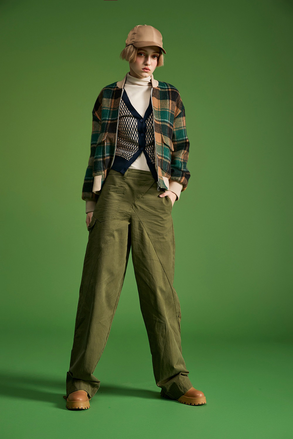 秋野雛菊格紋雙面穿棒球外套 ❤️週週新品 | New|外衣 | Outwears|夾克 • 短外套