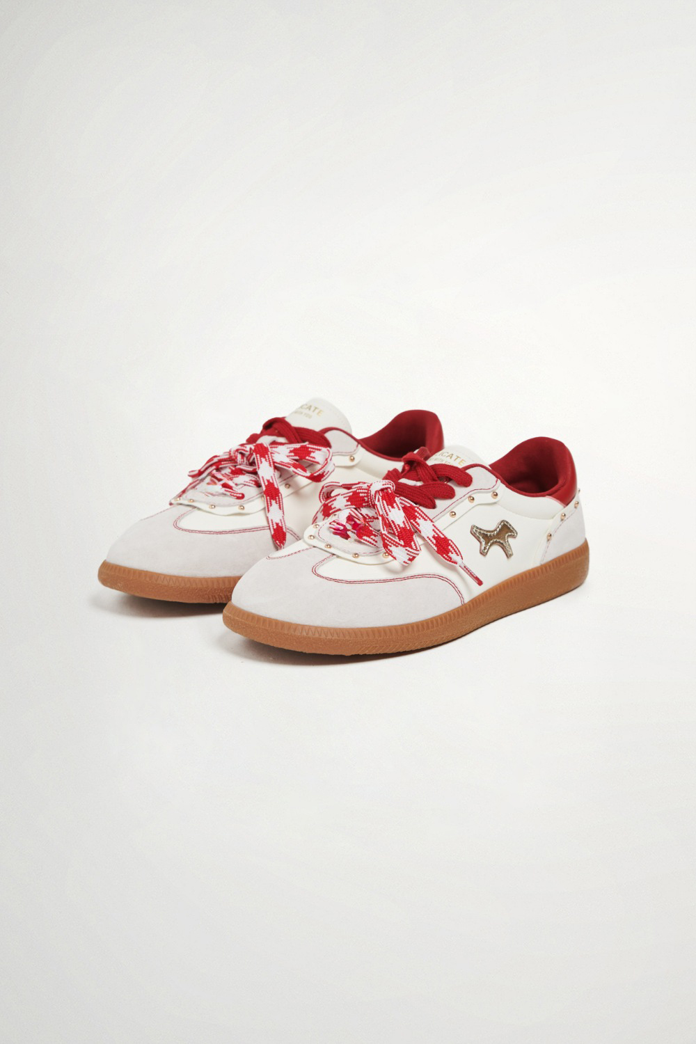 配色綁帶休閒鞋 - 勃根地紅, 37 0430 • Warm Light|❤️週週新品 | New|▶四月份◀ 26SS|精品 | Accessories|鞋類