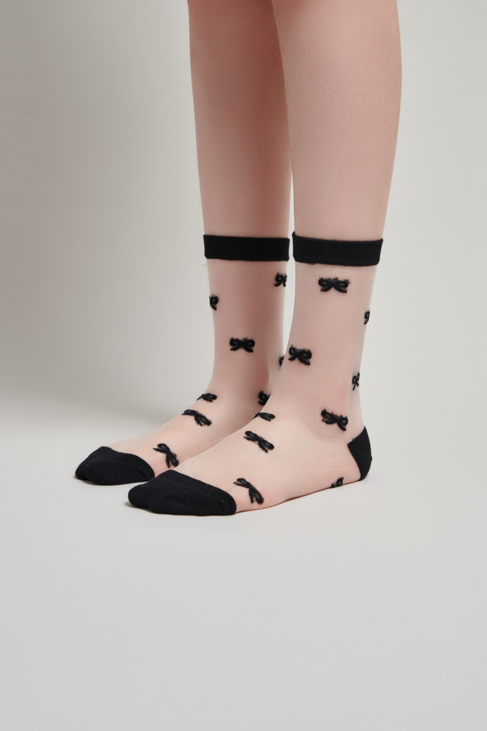 小性感蝴蝶結透膚中筒襪 精品 | Accessories|襪子