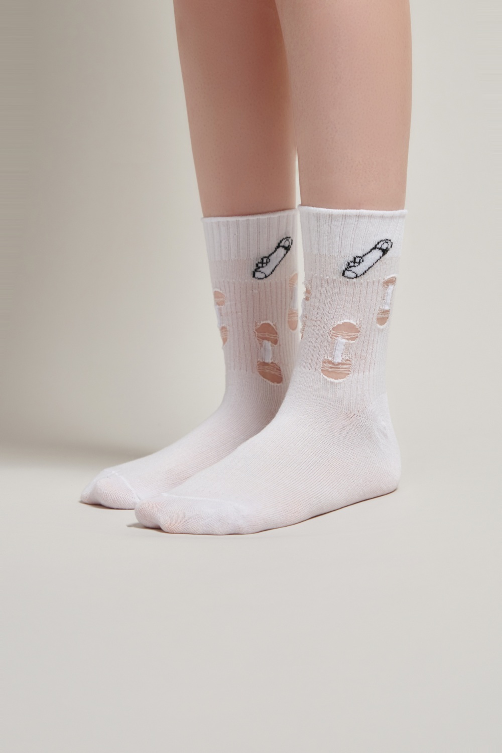 街頭感刷破中筒襪 精品 | Accessories|襪子