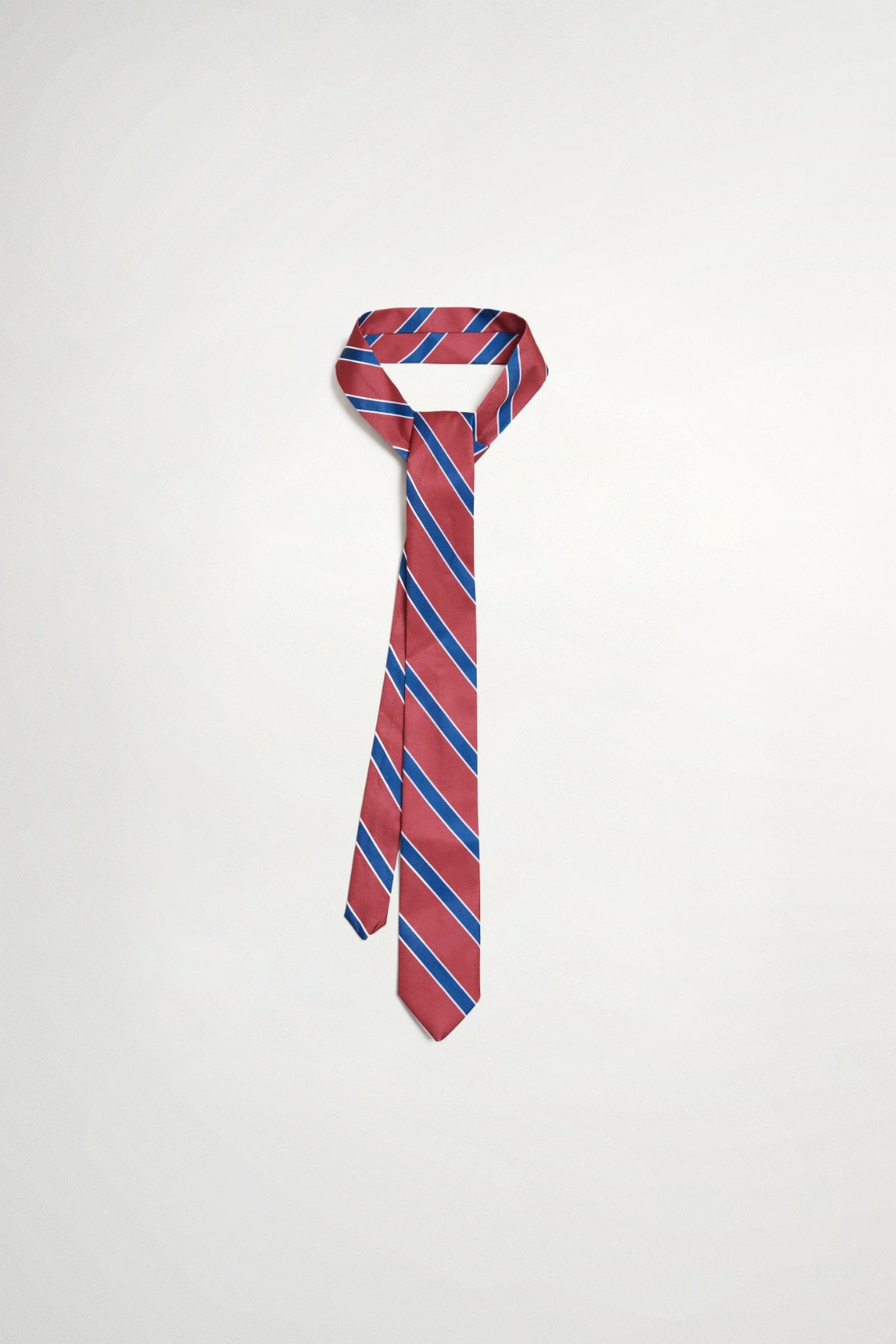 藍紅風尚雙色配條領帶 精品 | Accessories