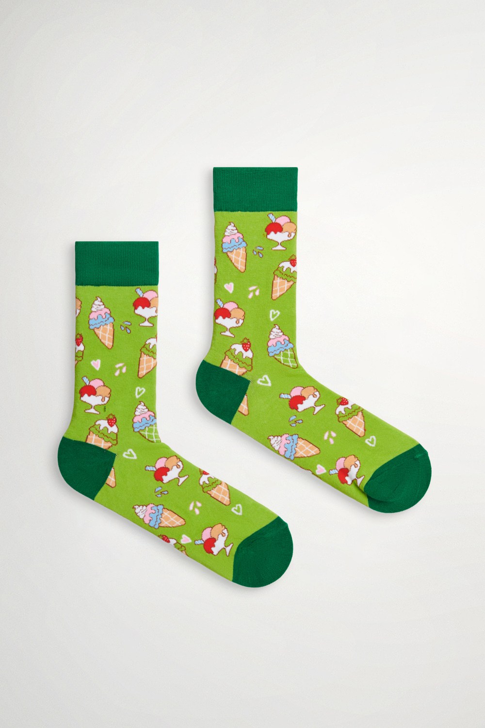 夏日冰淇淋中筒襪 - 平靜翠綠, F 精品 | Accessories|襪子